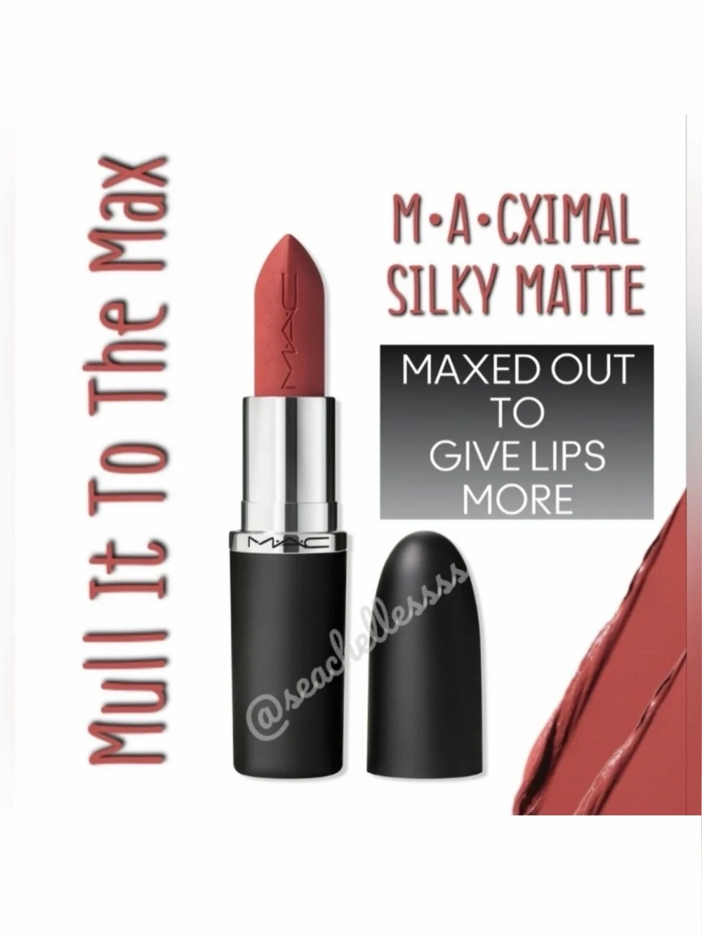 M·A·CXIMAL SILKY MATTE LIPSTICK Mull It To The Max Brand New in Box Full Size
